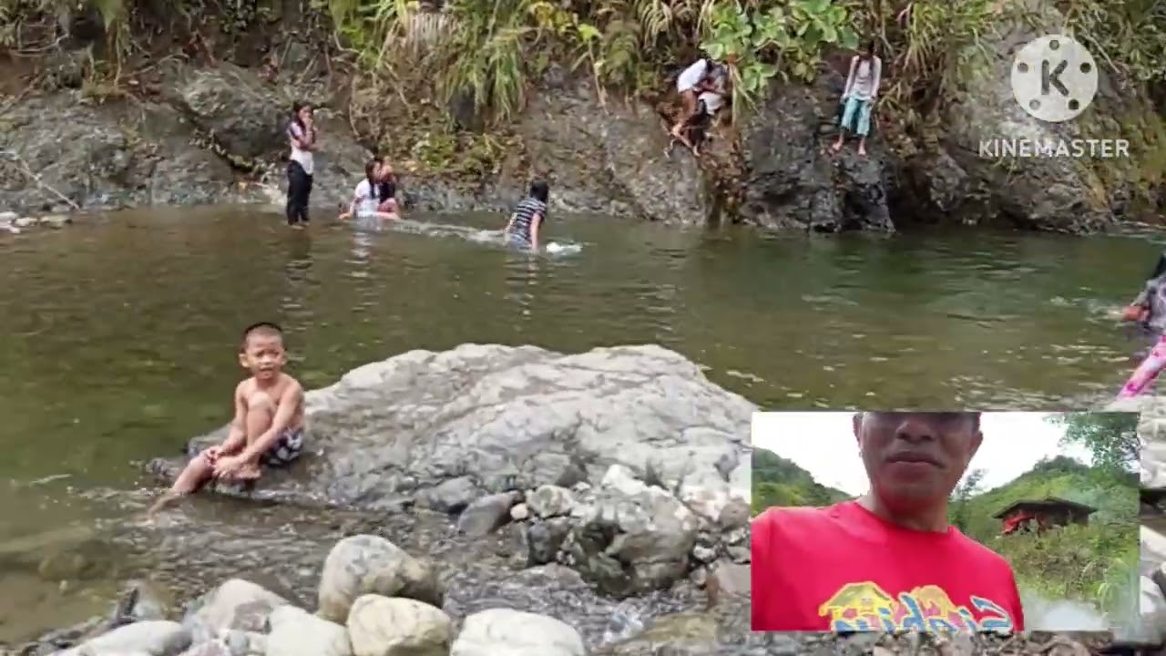 Nature , clean river swimming Youth meeting.