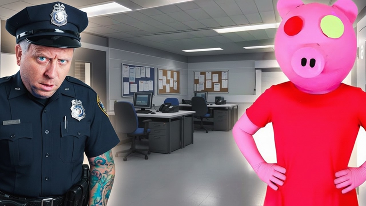 Roblox PIGGY в реальной жизни Глава 2: СТАНЦИЯ с семьей Недурно