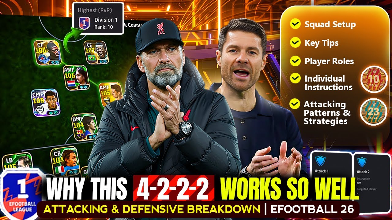 This 4-2-2-2 Setup Feels Different In-Game | Xabi Alonso Tactical Breakdown 🧠 | eFootball 2026