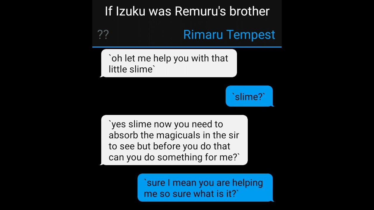 if Izuku was Rimuru's brother