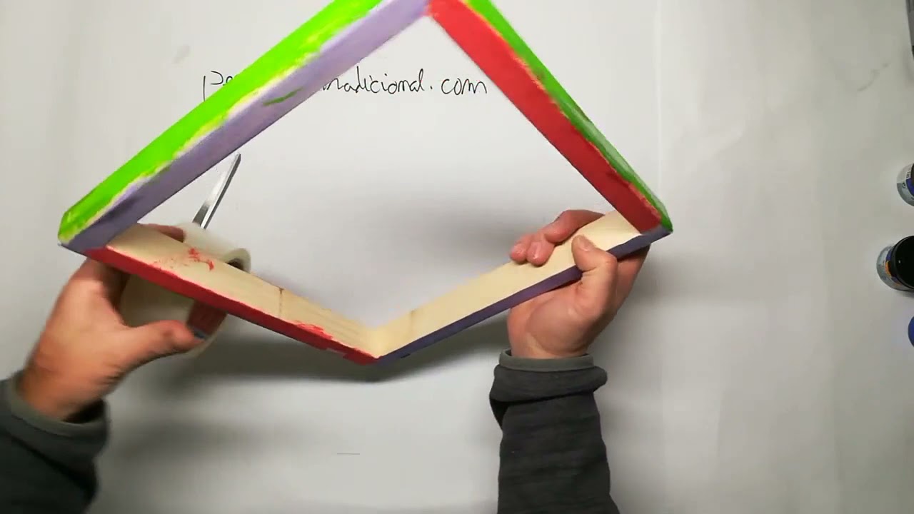 Como facer un pandeiro cadrado infantil (como hacer un pandero cuadrado infantil)
