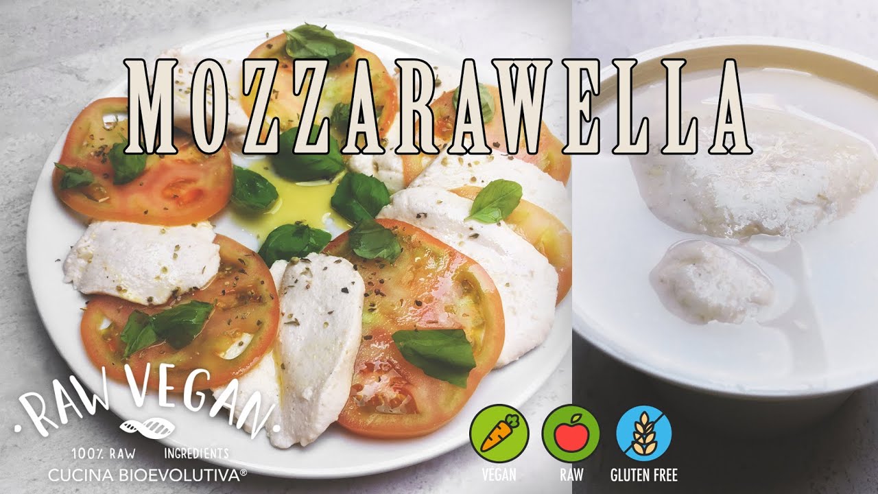 MOZZARAWELLA - Mozzarella Crudista Fatta in Casa - Veg Raw Food - Homemade Raw Mozzarella