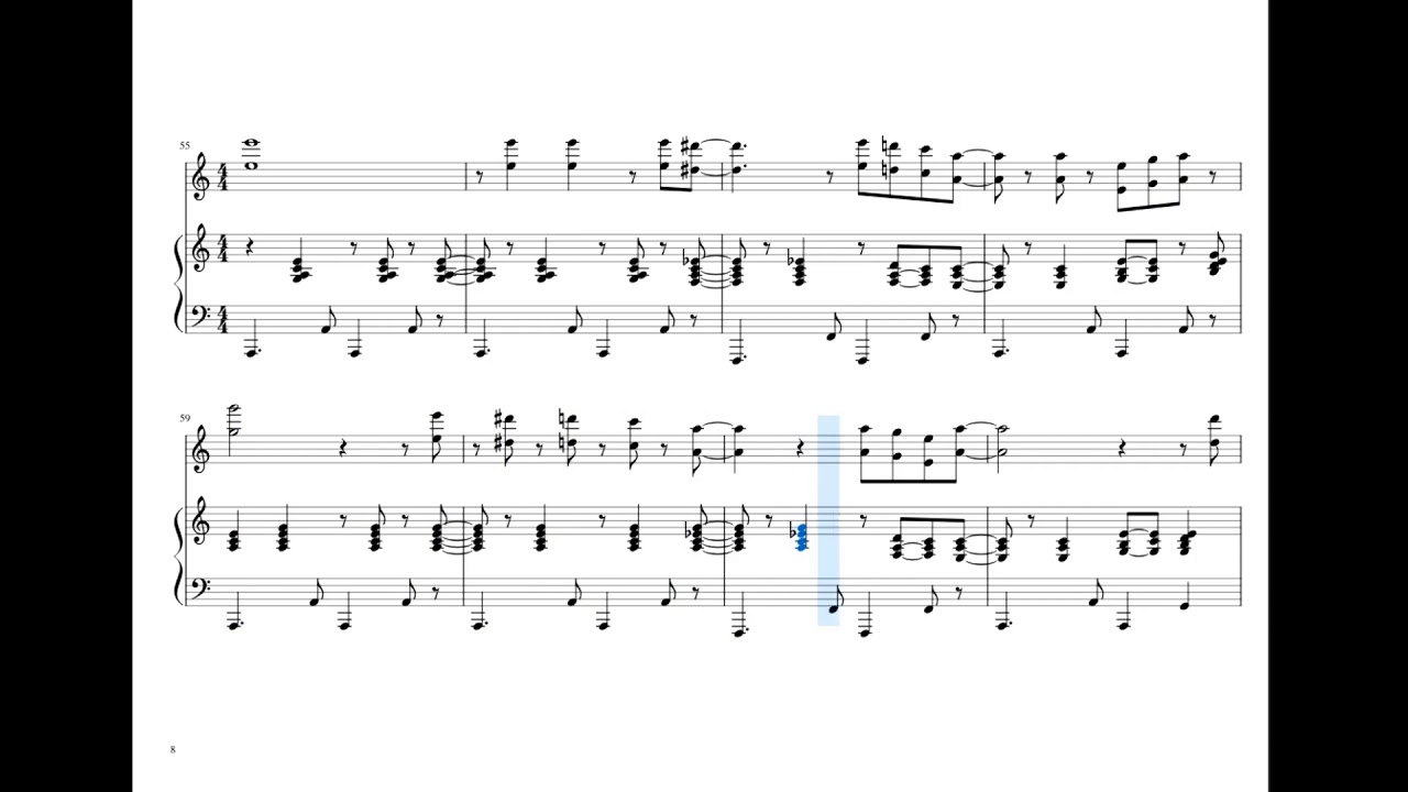 You're So Vain Piano Accompaniment (piano part)