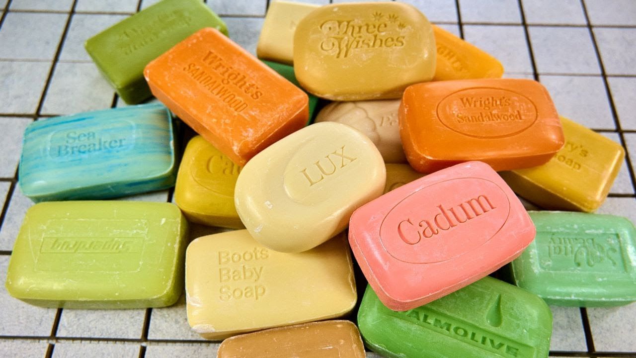 ASMR Soap/ cutting vintage soap/ резка сухого винтажного мыла / 4K