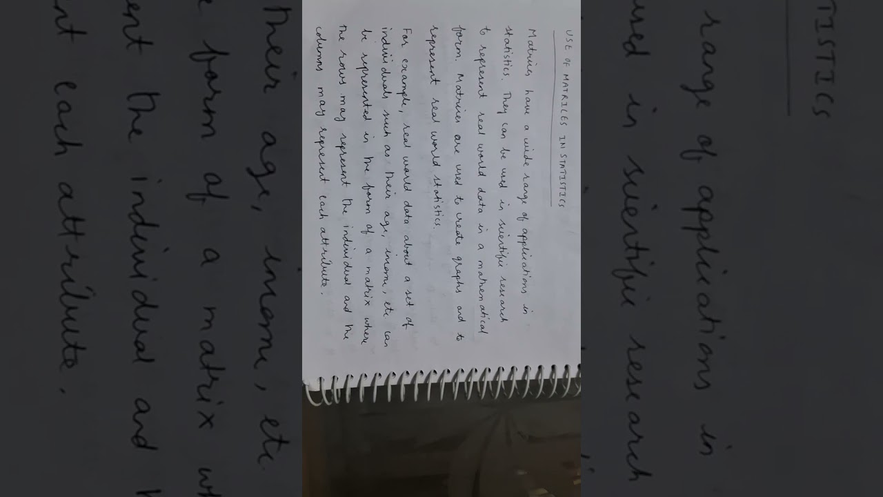 Introduction to Matrices Part 2 Hindi version