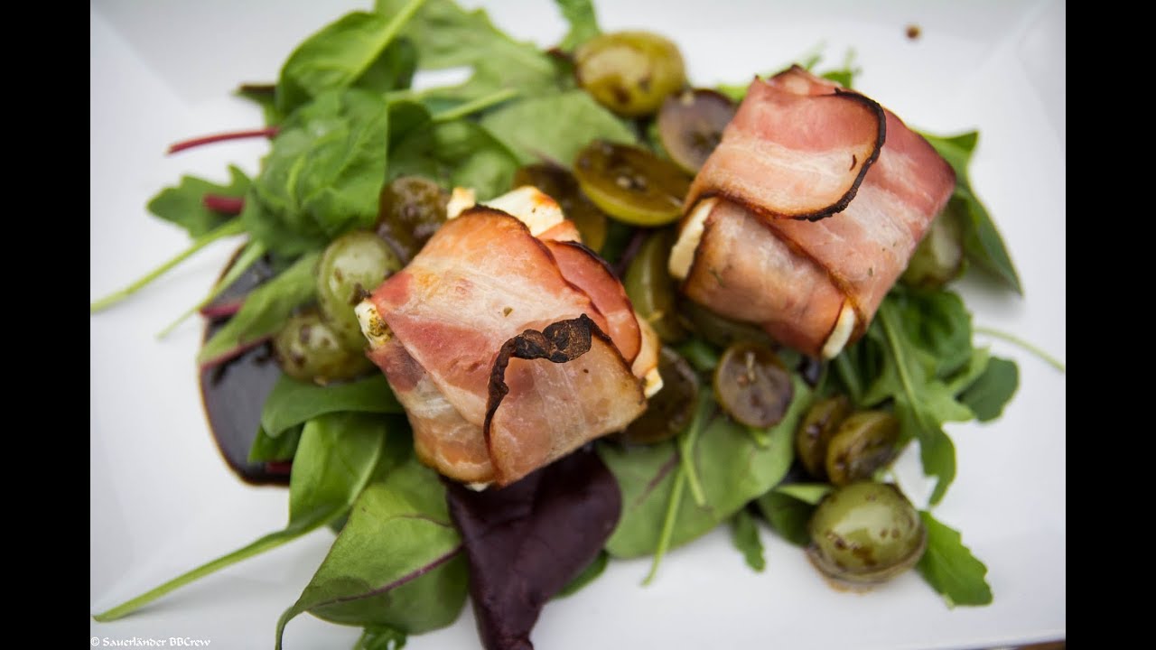 Fetapäckchen mit Bacon vom Grill  [Deutsches BBQ- Grill- & Koch- Rezept]
