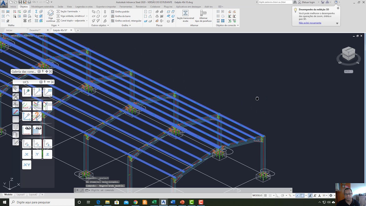 Autodesk Advance Steel - Tutorial Galpão 14