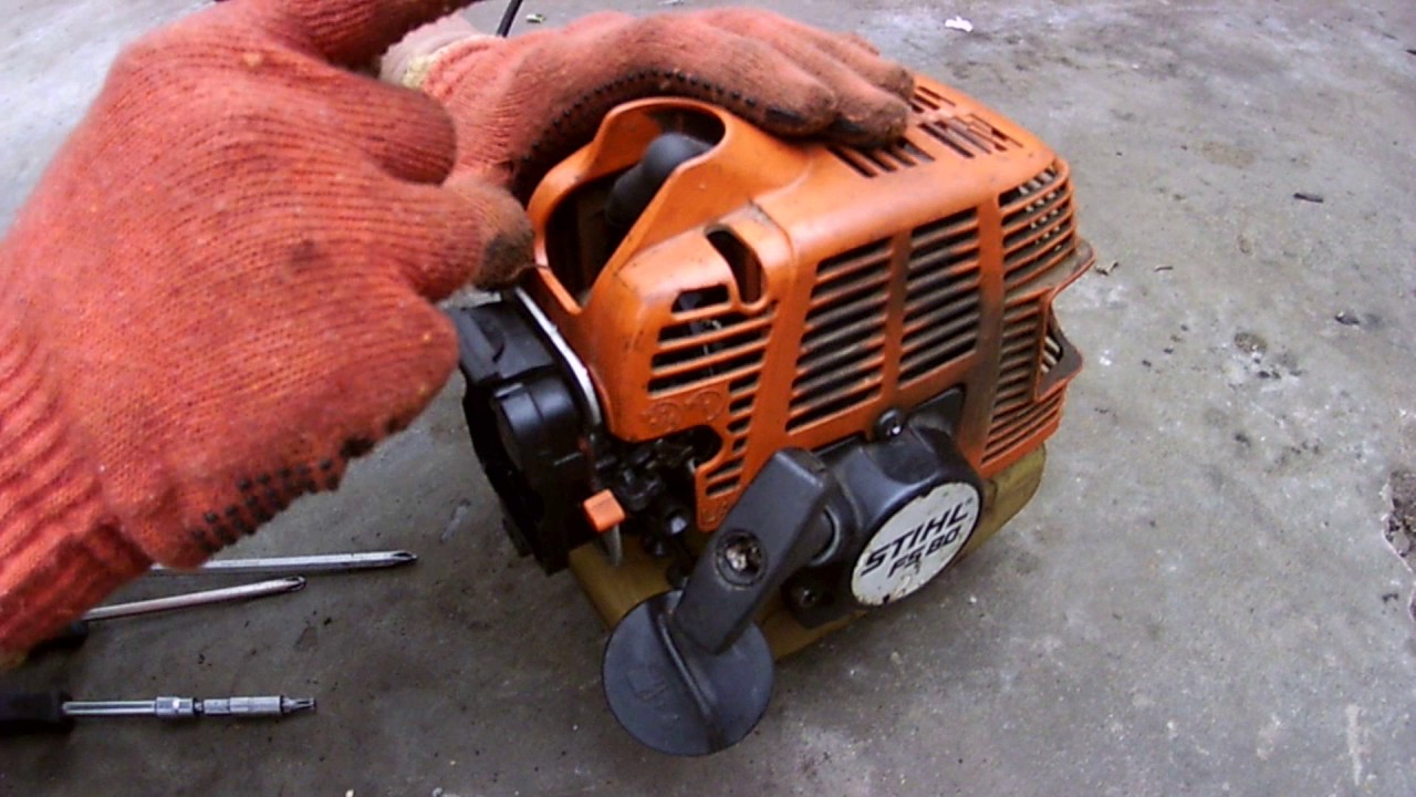 Мотокоса Stihl.Нет тяги.Детонация.Что это?