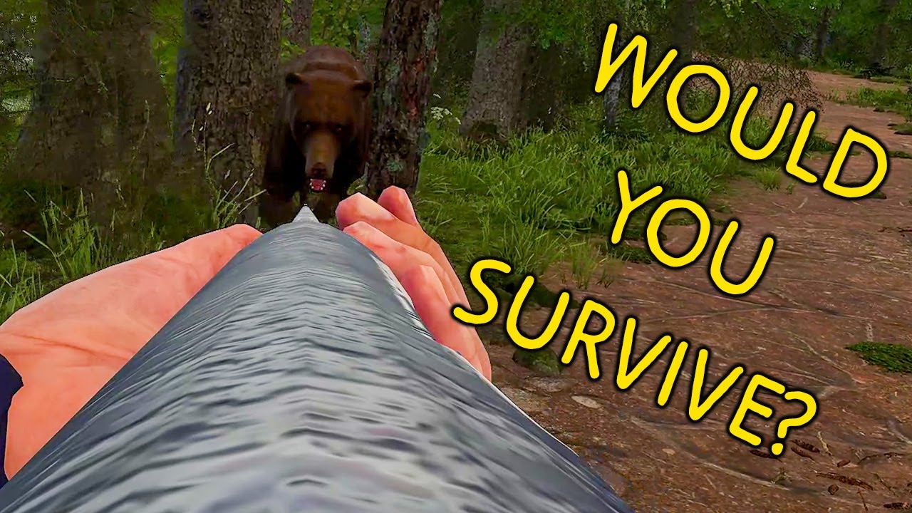 Bear Attacks And Lures Back - Finnish Cottage Simulator