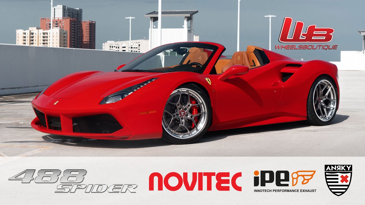 NEW FOR 2020 ANRKY X SERIES - FERRARI 488 SPIDER UPGRADE PACKAGE WITH NOVITEC & IPE EXHAUST