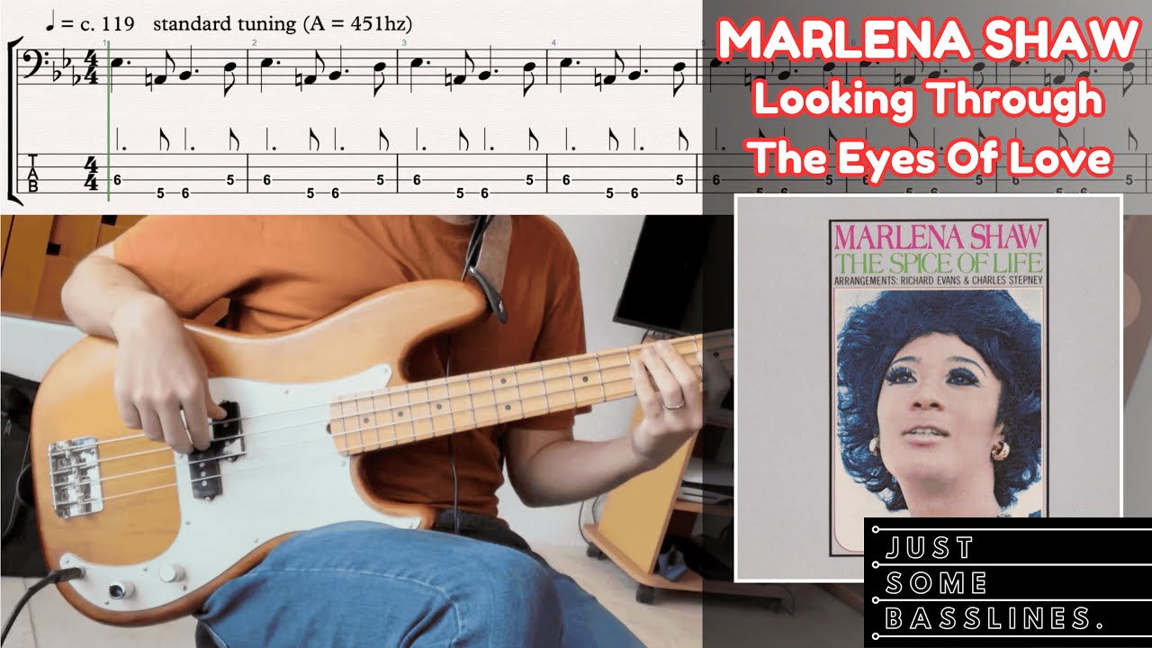 Marlena Shaw - Looking Through The Eyes Of Love // BASS COVER + TABS