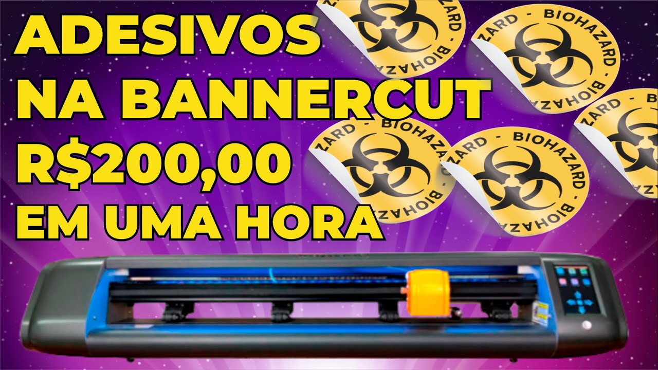Produção de Adesivos - Lucro Alto - Corte Na bannercut e impressão na Konica - papel Couchê