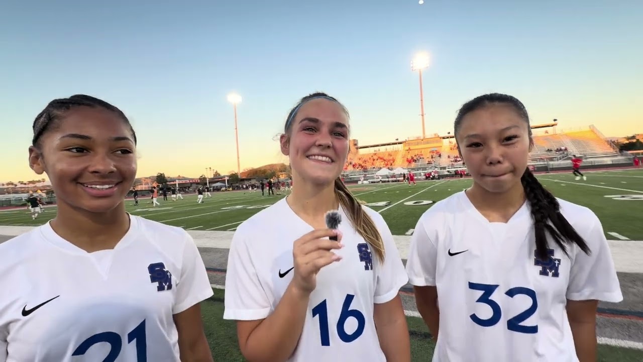 Jastel David, Presley Schumaker, Felicity Nguyen of Santa Margarita Girls Soccer on Two Open Titles