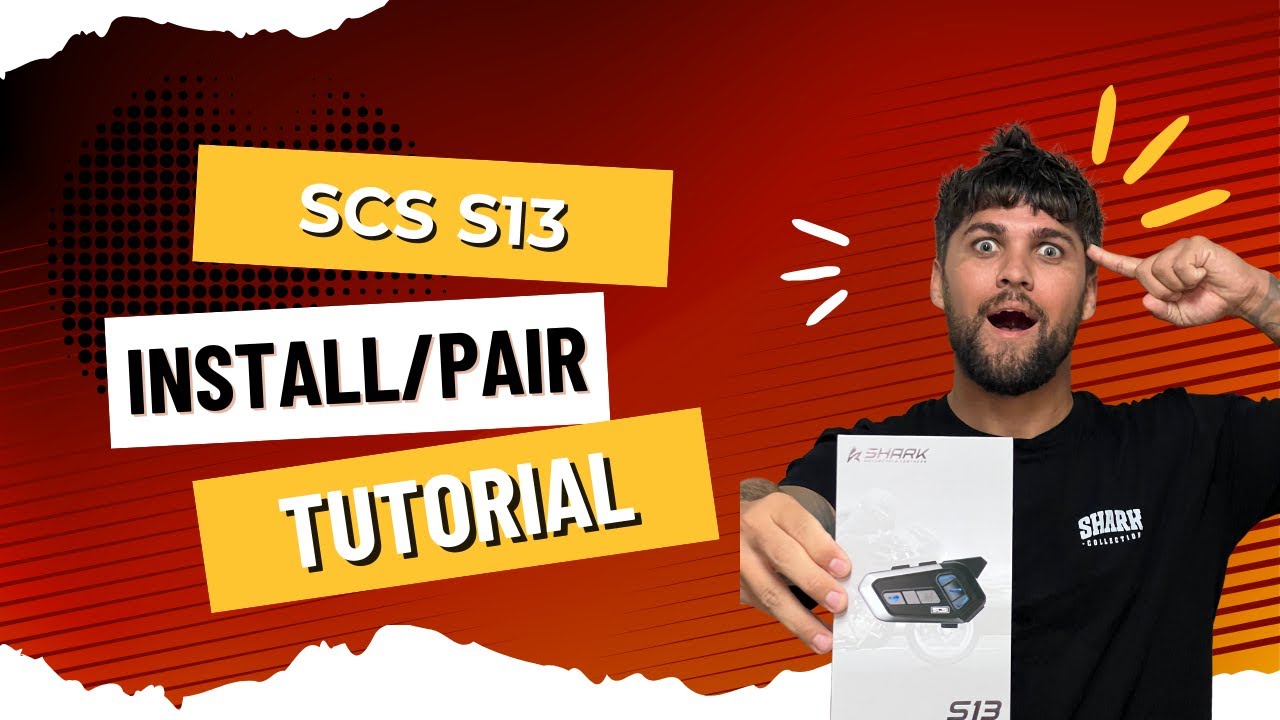 How to Install and pair the SCS s13 Bluetooth intercom