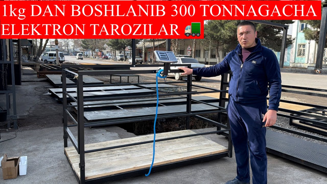 1 kg DAN BOSHLANIB 300 TONNAGACHA ELEKTRON TAROZILAR 