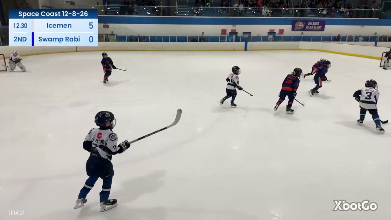 Game 2 Jr. Icemen White vs Swamp Rabits @Space Coast Iceplex 2-8-2026