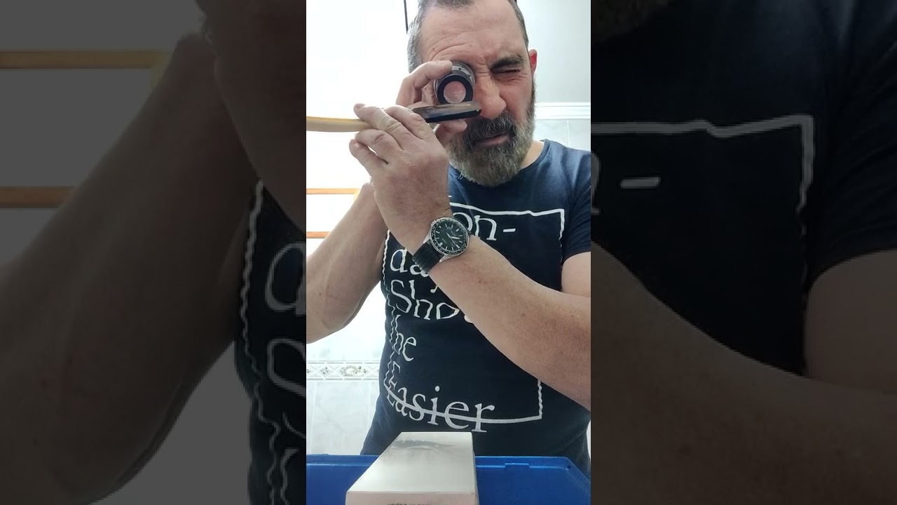 Creando nuevo bisel, para navaja afeitar Tuckmar.
