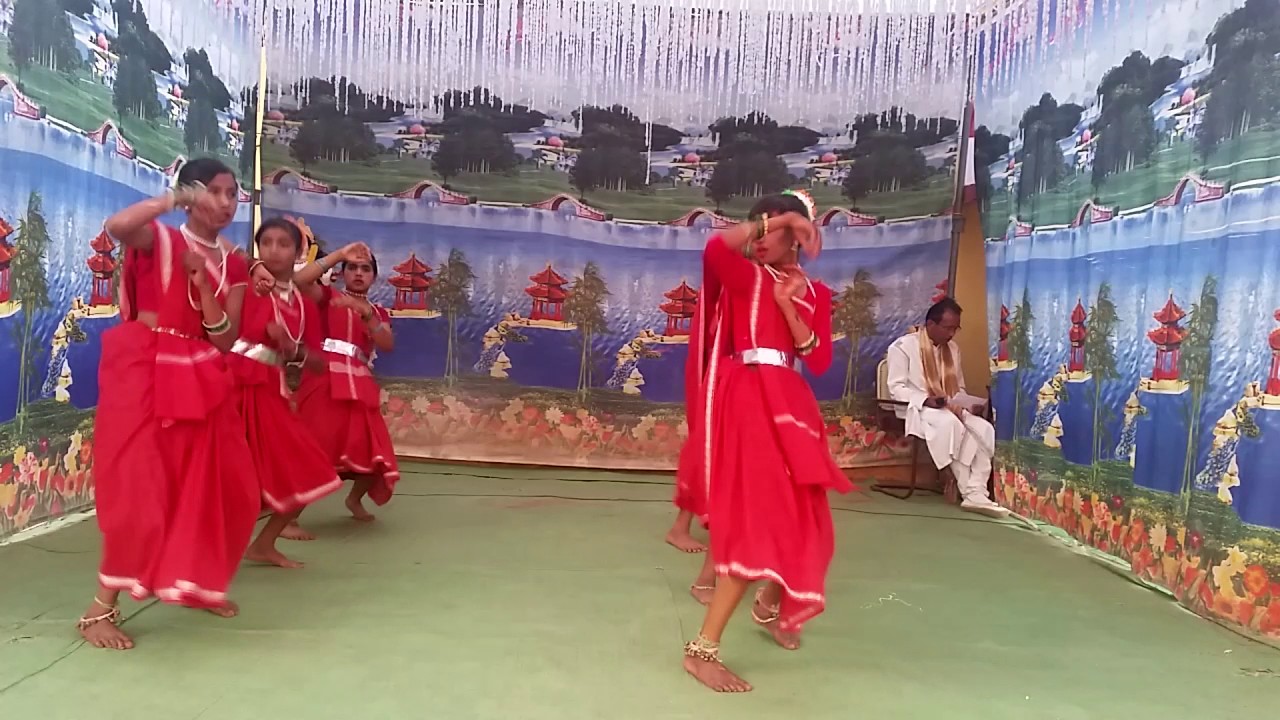 Hay dara lor gehe re, chhattisagadhi song, dance School programme by UPS JUGANICAMP