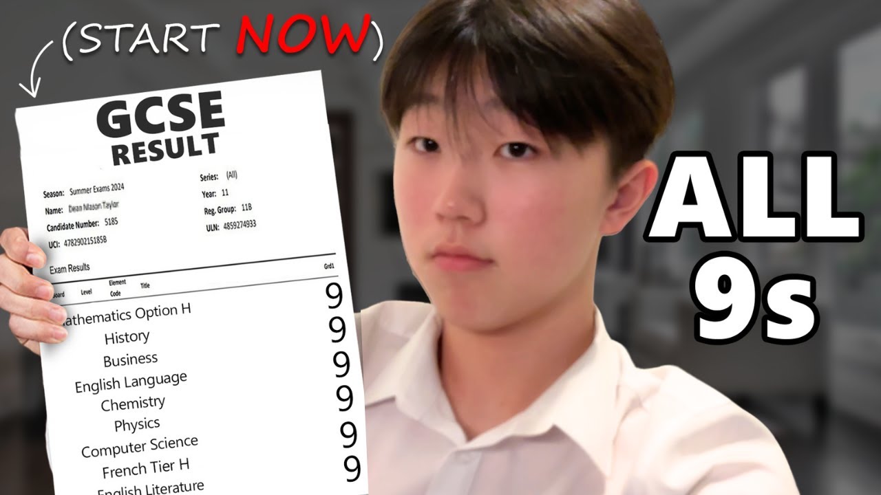 Как бы я готовился к экзамену GCSE по всем 9 баллам, если бы начал заново (шаг за шагом)