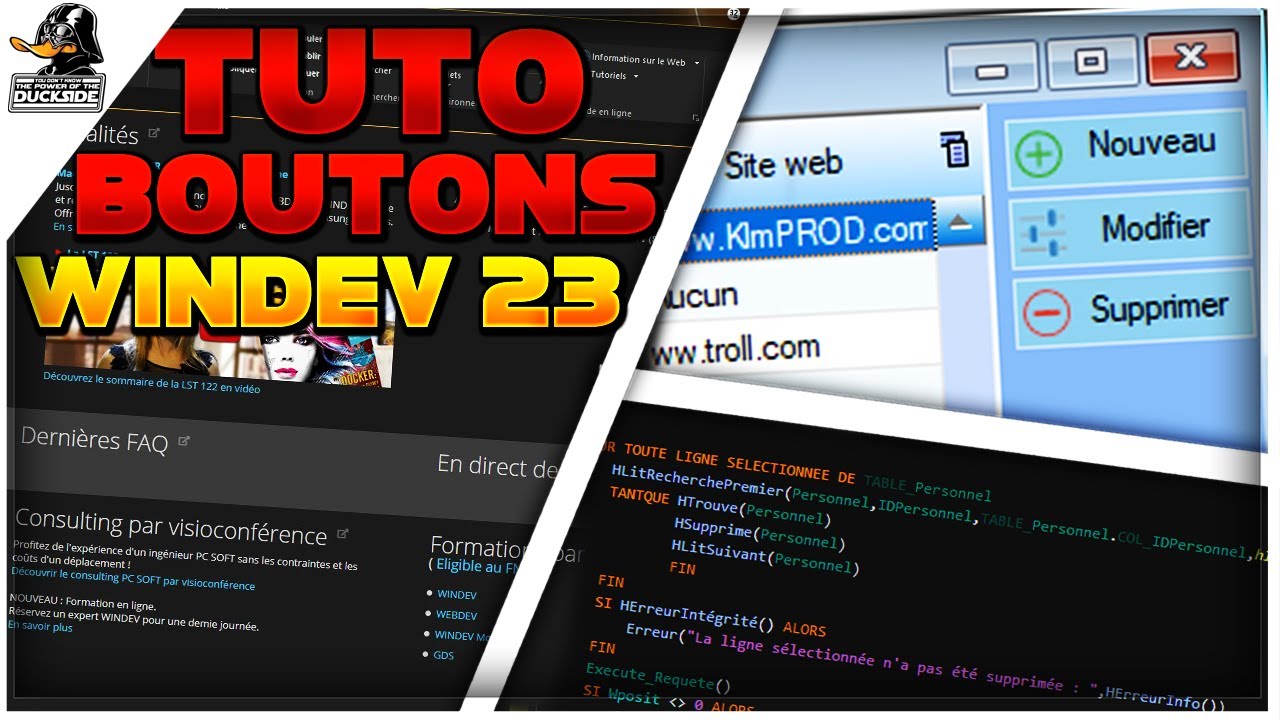 {TUTO WINDEV} Créer des boutons 