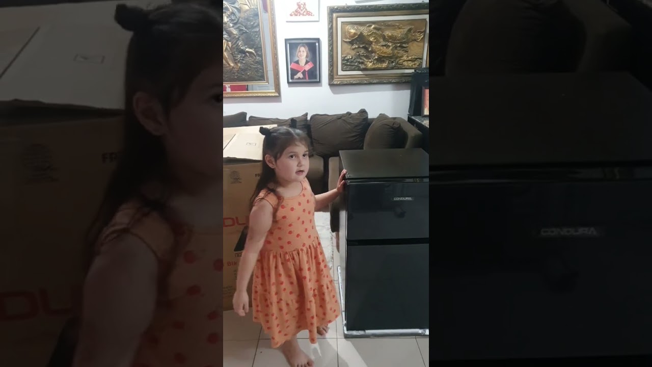 UNBOXING MY CONDURA MINI REFREGERATOR #shorts  #unboxing  #condura #minirefrigerator #cutebaby