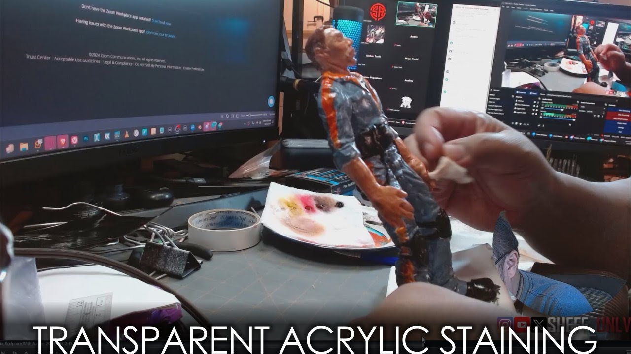 Transparent Color Stains With Acrylic