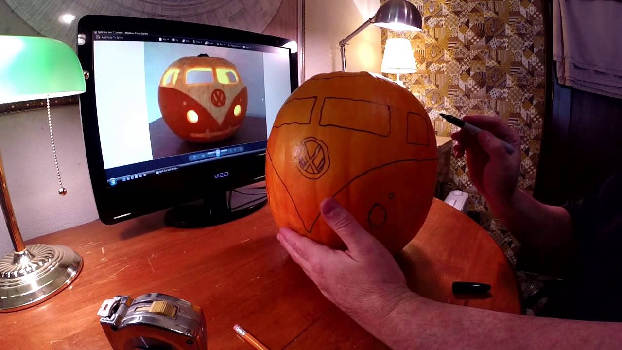 Carving The VW Split Screen Bus Jack O Lantern