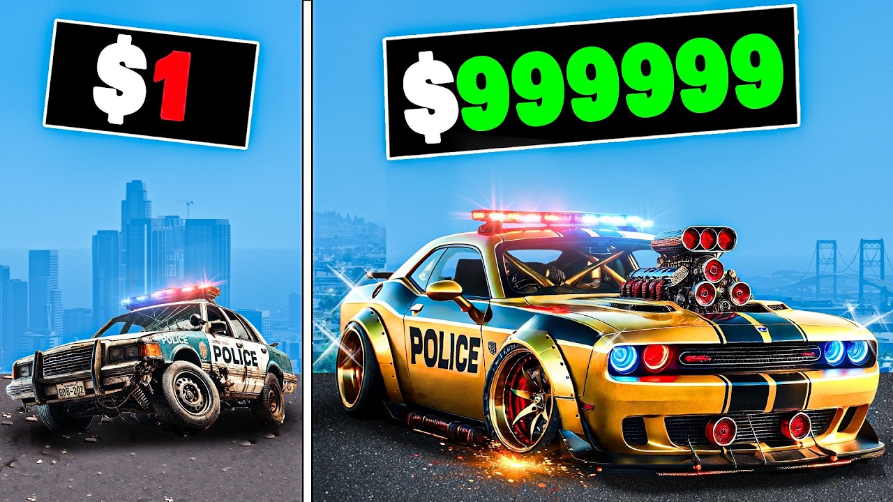 Every time I crash my police car gets more expensive in GTA 5