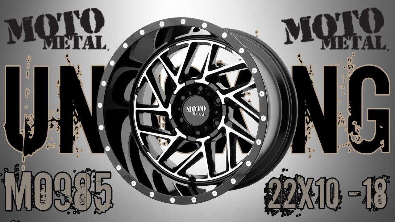 MO985 Breakout 22x10 -18 Wheel Rim Unboxing