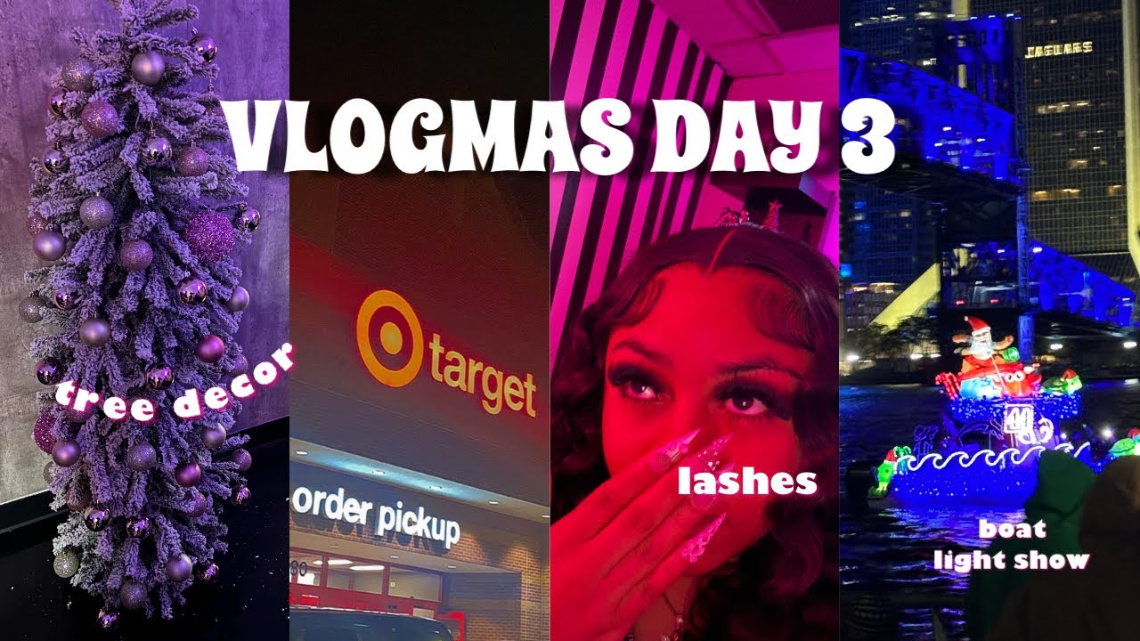 Vlogmas, день 3: Видеоблог о подготовке к мини-путешествию 🪵❄️ | ресницы, покупка ёлок, световое ...