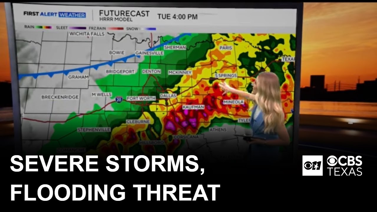 North Texas faces severe storms, flood threat