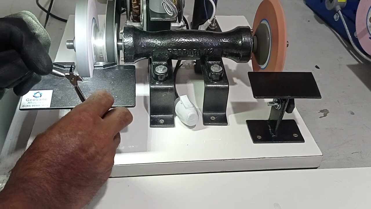 como eu preparo o Rebolo para não deixar marcas na  Afiação.