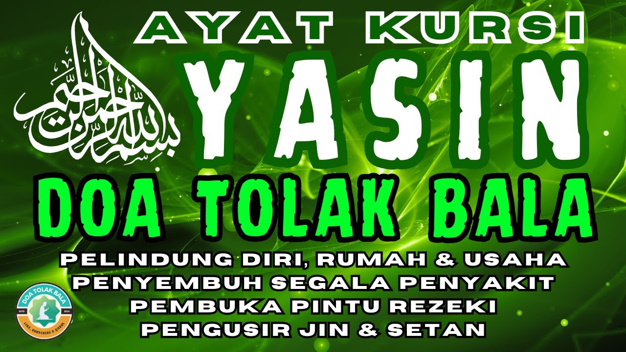 Surat Yasin & Ayat Kursi | Doa Tolak Bala, Doa Selamat, Doa Menolak Musibah | Surah Yasin, Yasin
