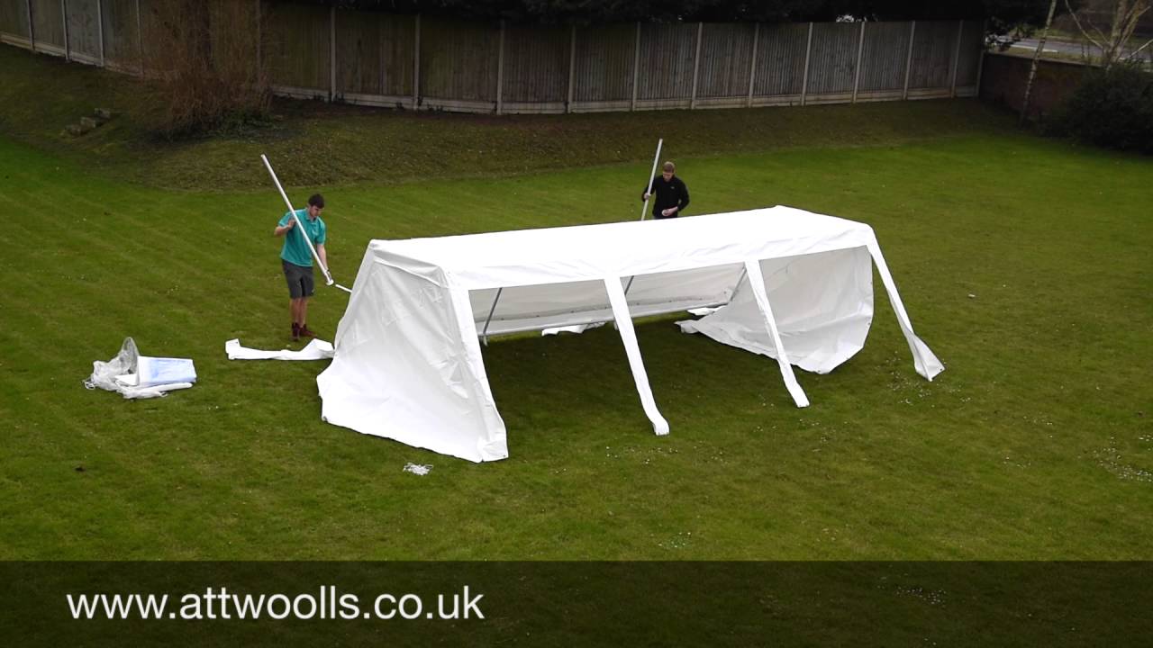 Party Tent (Standard) Pitching & Packing Video (Real Time)