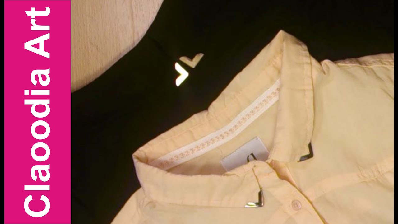 Металлические уголки на воротнике