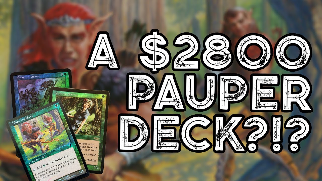 I Finally Got My Dream Magic the Gathering Deck - Foiled Pauper Elves