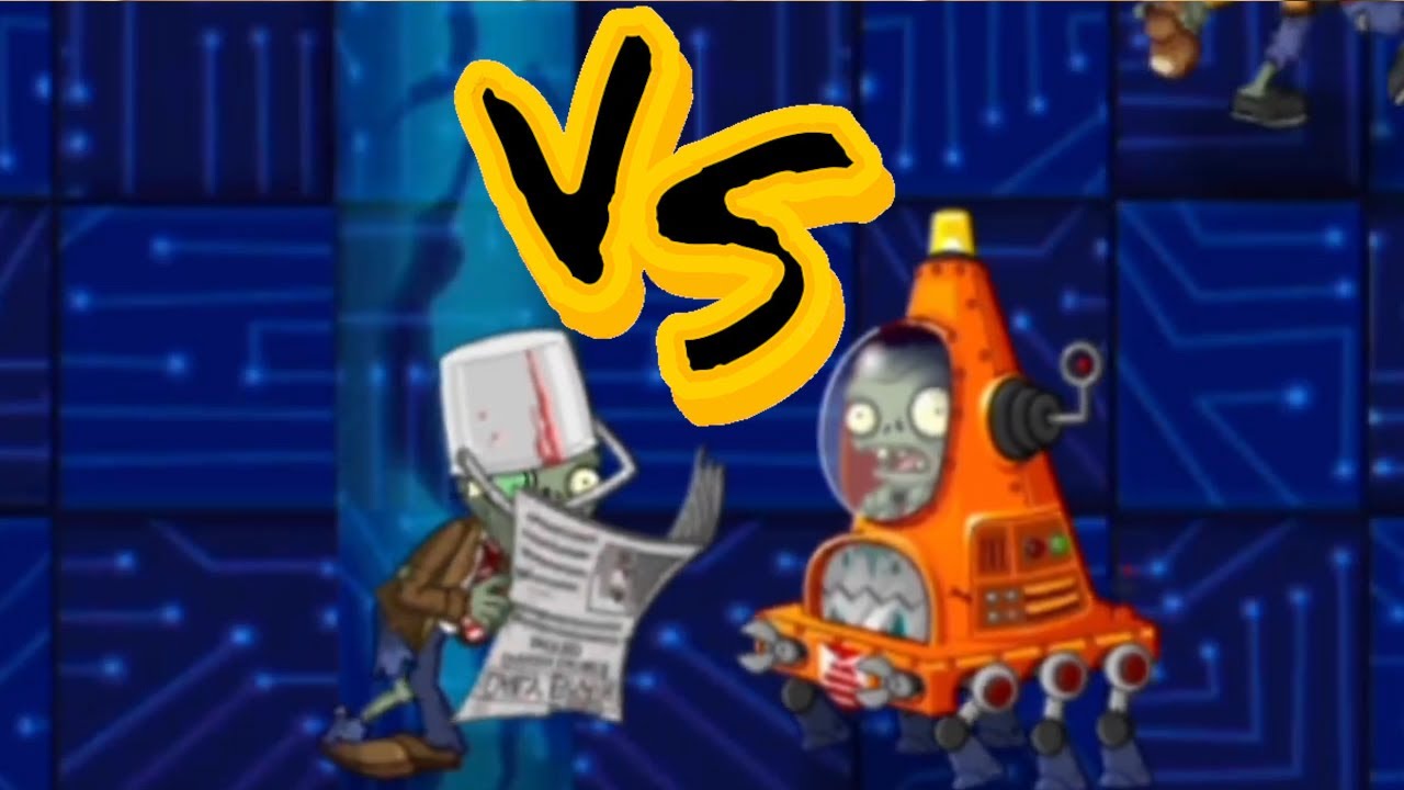 PvZ2 Bucket Newspaper Zombie vs All Zombies | Mronger