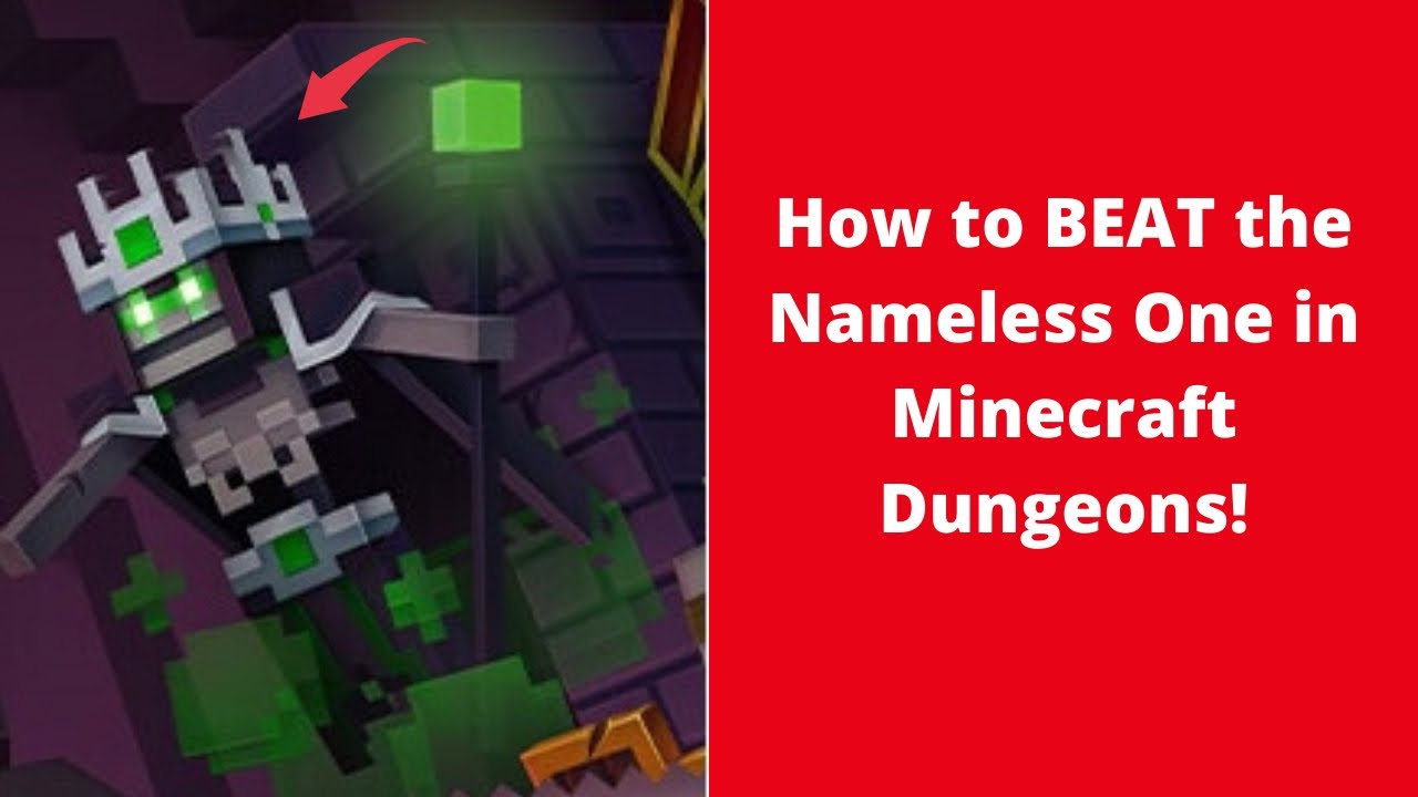 (EASY) How to BEAT the Nameless One in Minecraft Dungeons!