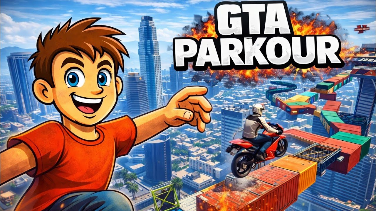 Gta parkour nervi pentru minute putine...