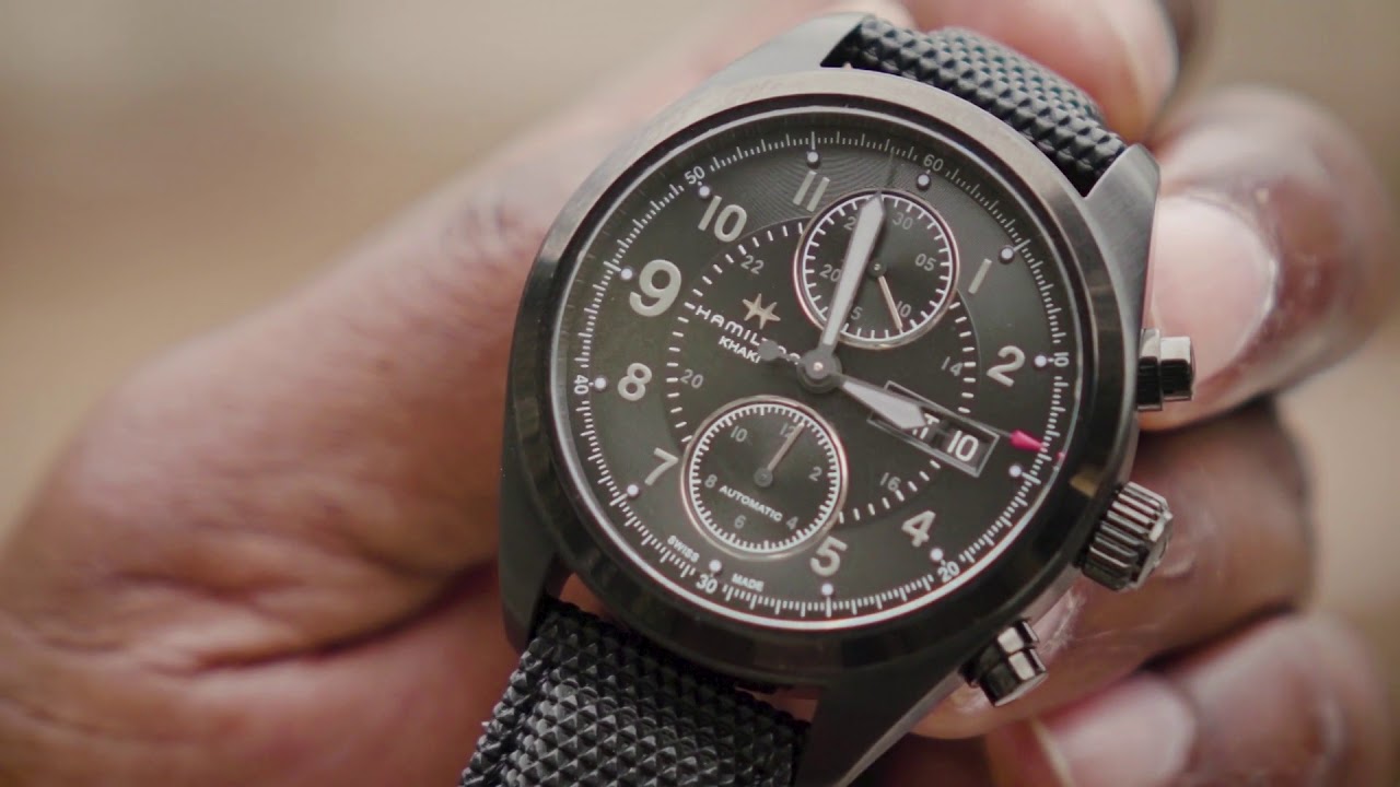 Hamilton Automatic Khaki Field Day Date Chronograph Watch Ref H71626735