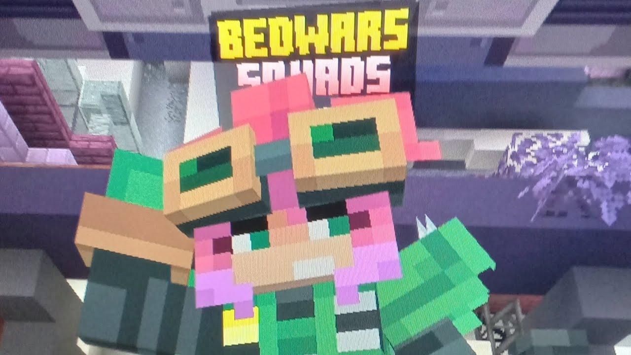 Hive bedwars squads (I get destroyed, a little funny)