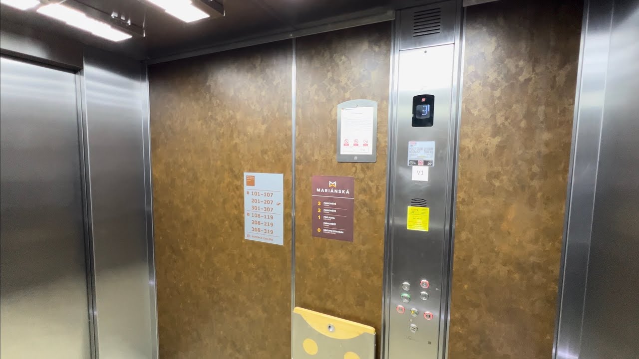 2018 Výtahy / Arkel MRL Traction Elevator @ Residence Mariánská, České Budějovice, Czech Republic.