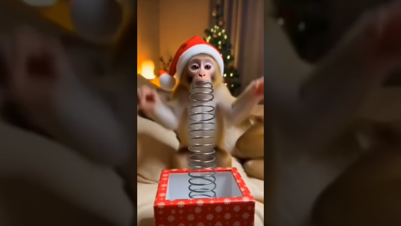 🐒🎁 What Made The Baby Monkey & Mom Scream So Loud?! 😱 