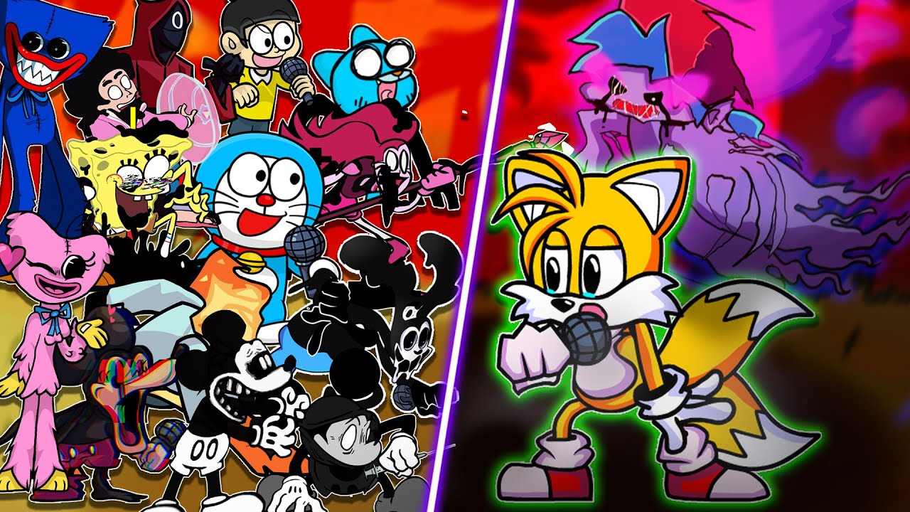 FNF Chasing - Tails.EXE But Different Characters Sing It 🎵 (Everyone Sings Chasing) (NEW CHARACTERS)