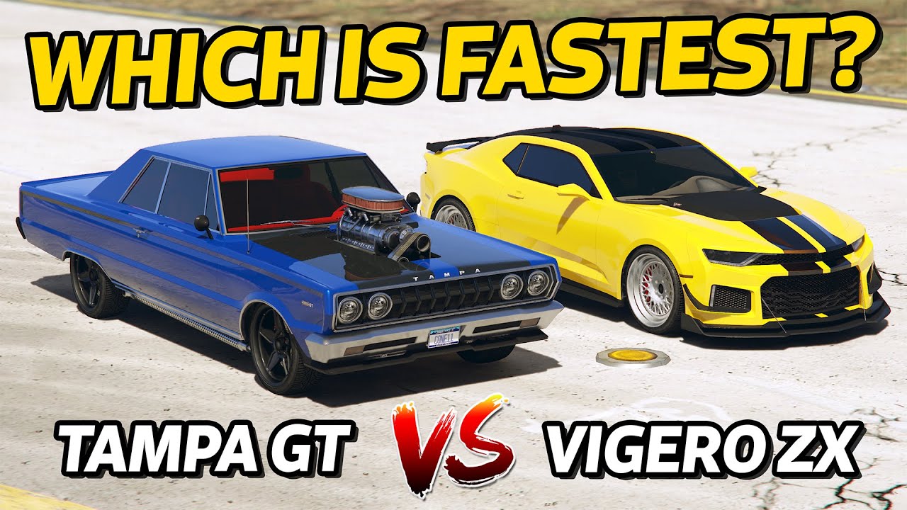 GTA 5 ONLINE - TAMPA GT VS VIGERO ZX (WHICH IS FASTEST?)