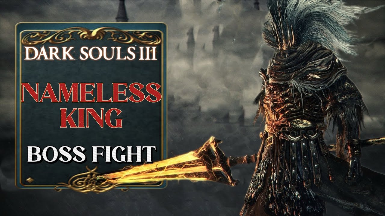 Dark Souls 3 - Nameless King Boss Fight + All Cutscenes (HD)