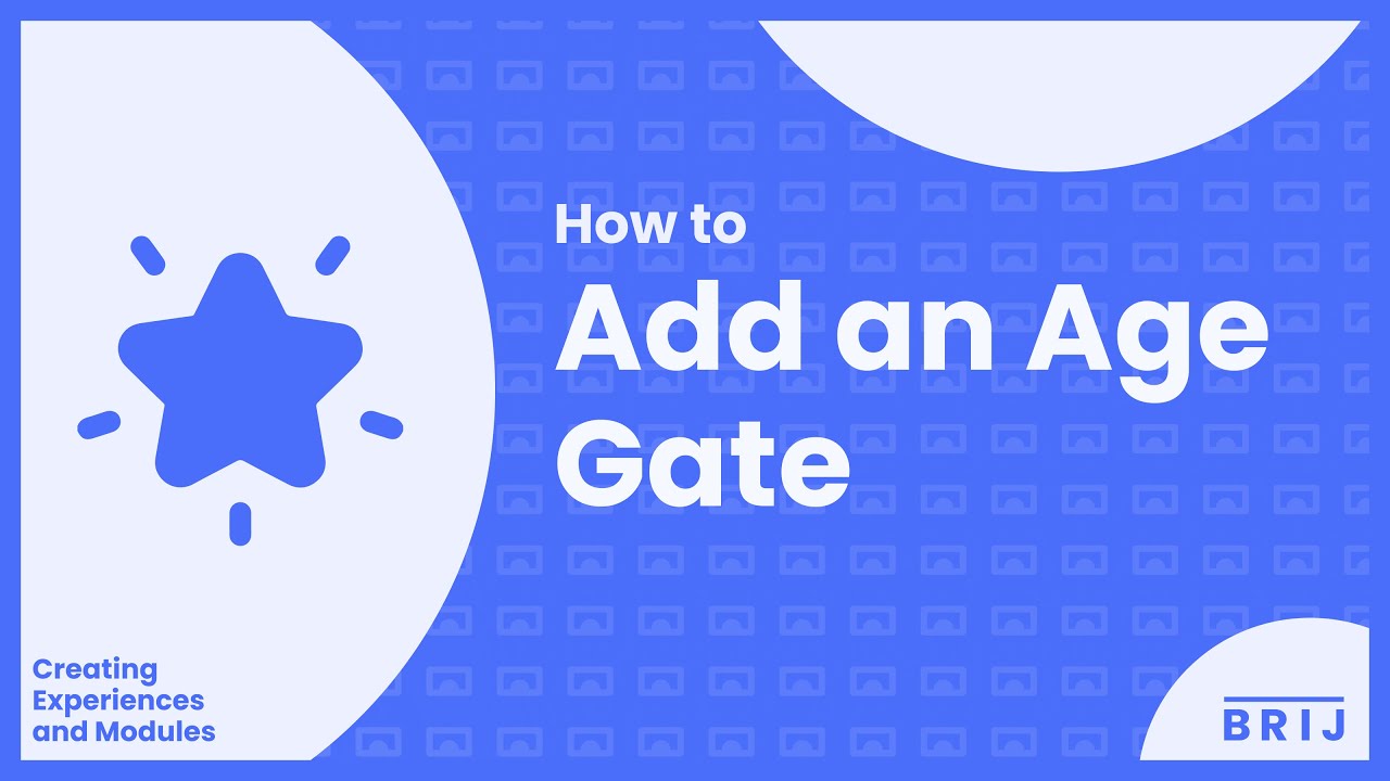 How to Add an Age Gate