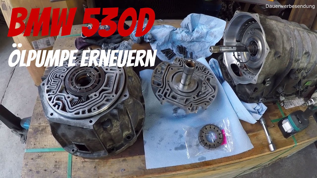 BMW E39 530d - 🔧 Ölpumpe Automatikgetriebe erneuern  II  Replace automatic transmission oil pump 🔧