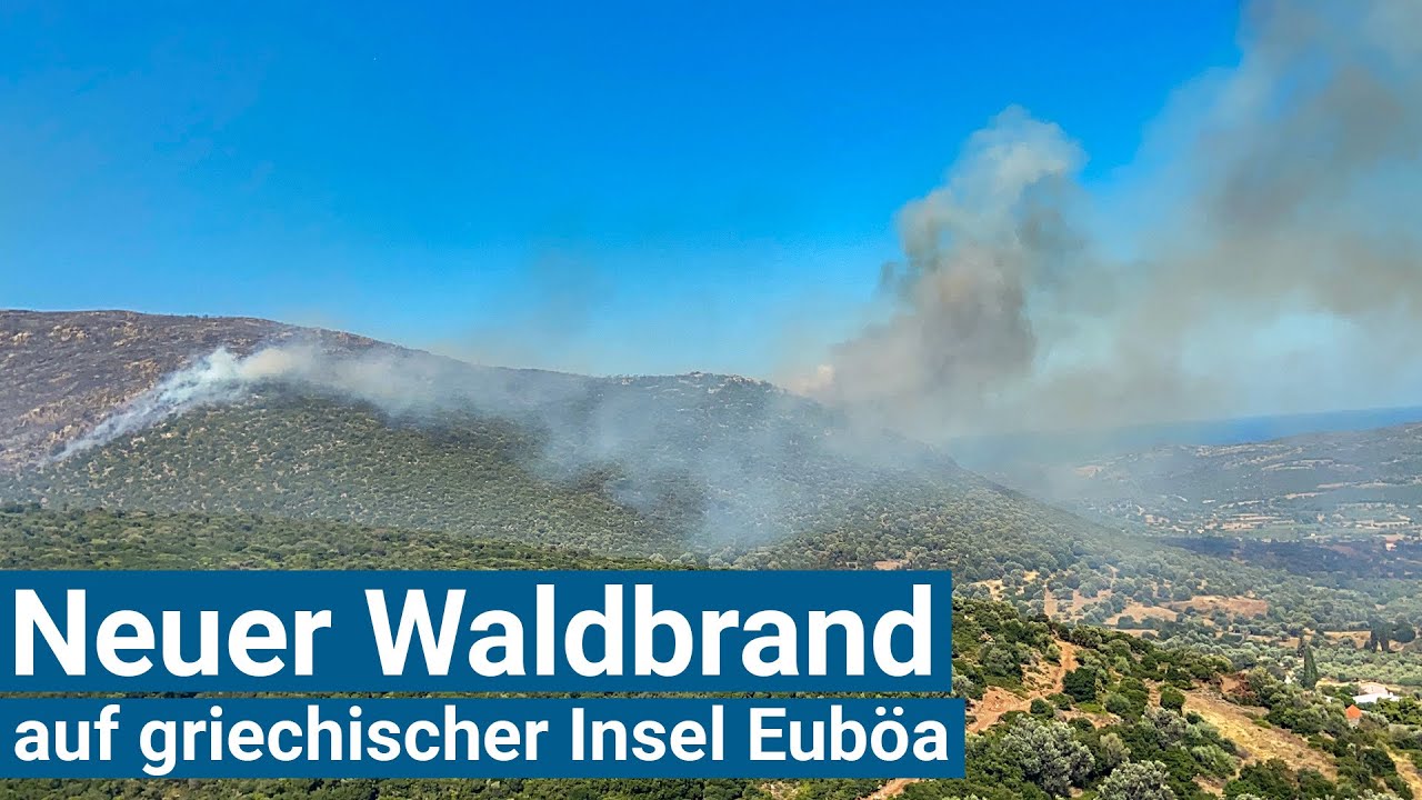 Neuer Waldbrand auf Griechischer Insel Euböa