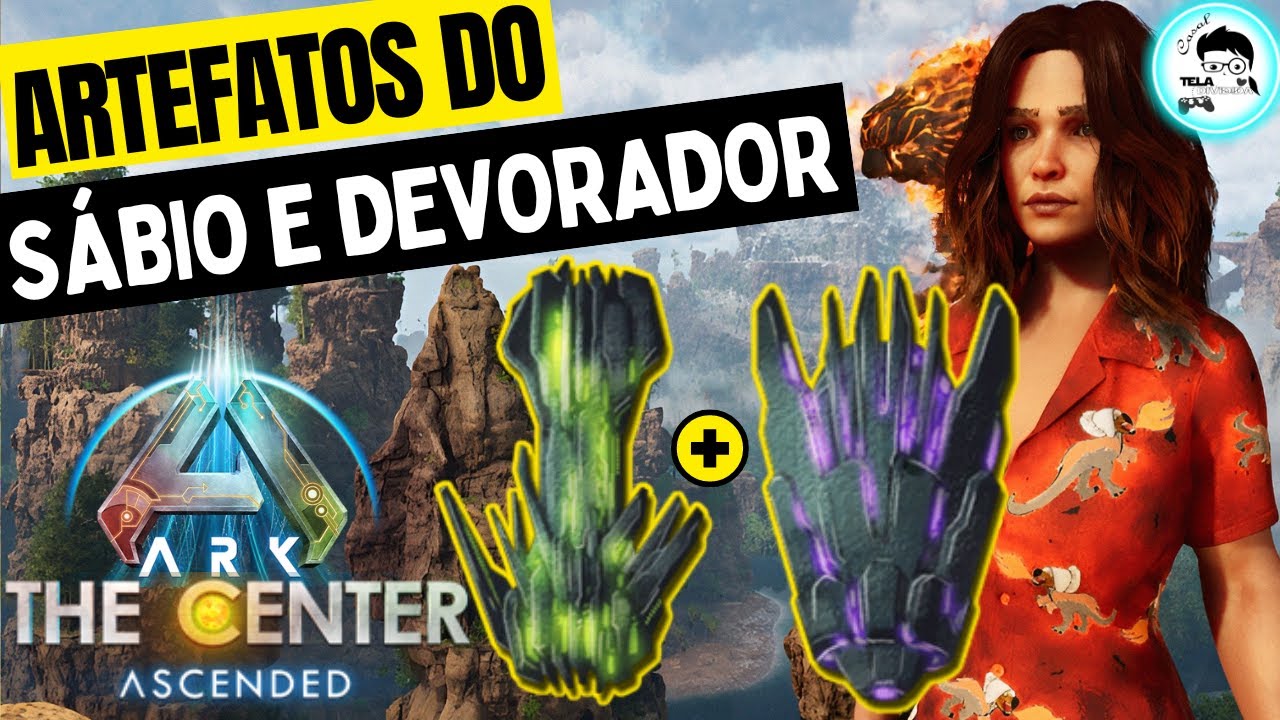 COMO PEGAR O ARTEFATO DO SÁBIO E DEVORADOR NO THE CENTER #ark  #arksurvivalascended